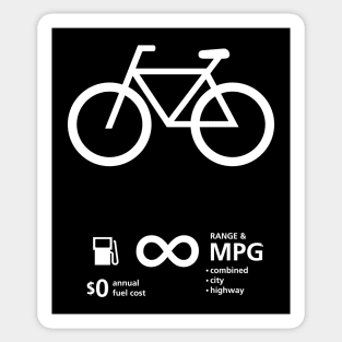 Bicycle fuel economy Sticker